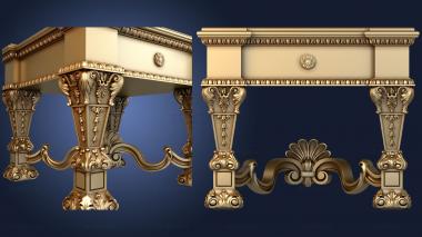 3D model Cabinet on massive carved legs (STL)